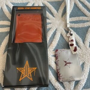 Jeffree Star Cosmetics Mirror and Wristlet Set - Orange Black and White